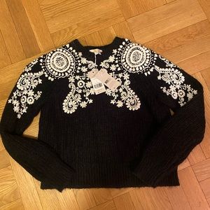 NWT Embroidered Boden Sweater